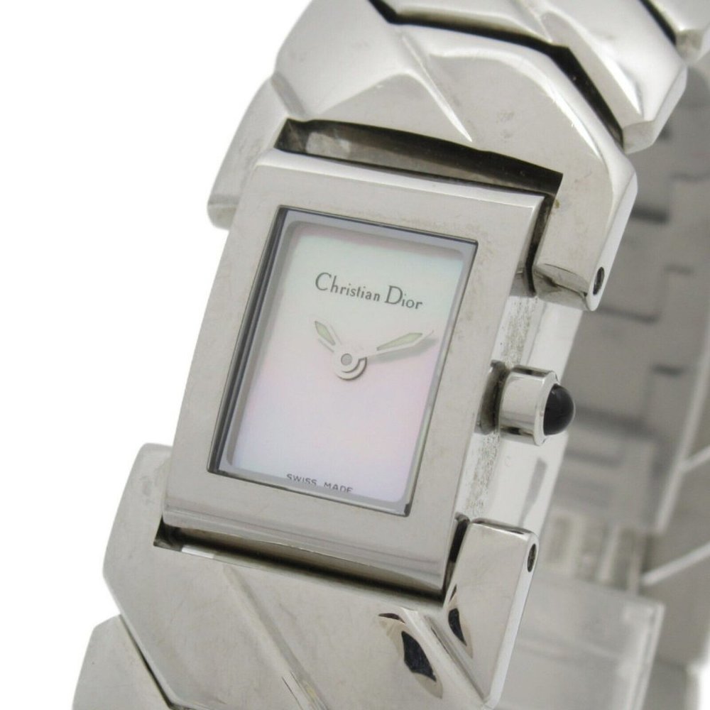 authenticity guaranteed Christian Dior Art Deco Wrist Watch Quartz Stainless - Picture 5 of 12
